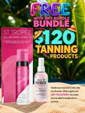 St.Tropez Berry Sorbet Self Tanning Kit With Mitt